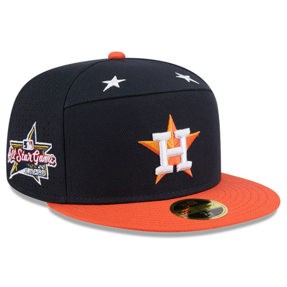 Houston Astros New Era 2025 MLB All-Star Game Side Patch 59FIFTY Fitted Hat - Navy/Orange Hats