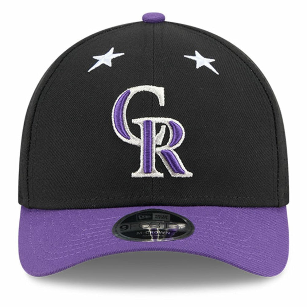 Colorado Rockies New Era 2025 MLB All-Star Game 9FORTY M-Crown Adjustable Hat - Black/Purple Hats