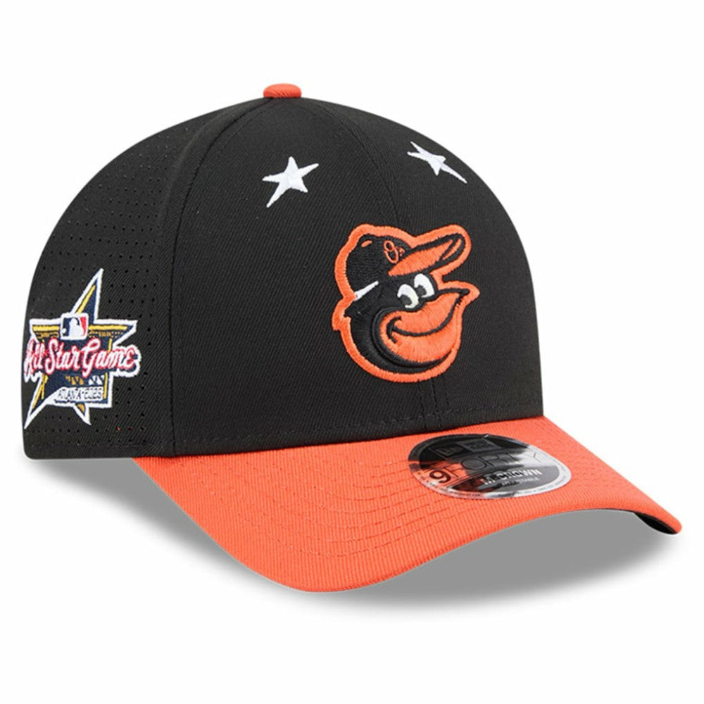 Baltimore Orioles New Era 2025 MLB All-Star Game 9FORTY M-Crown Adjustable Hat - Black/Orange Hats
