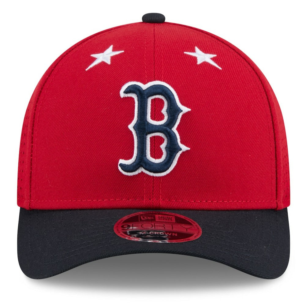 Boston Red Sox New Era 2025 MLB All-Star Game 9FORTY M-Crown Adjustable Hat - Red/Navy Hats
