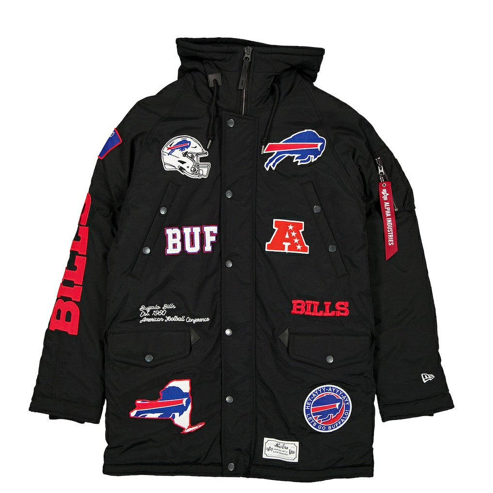 Buffalo Bills New Era x Alpha Industries N-3B Altitude Full-Zip Parka - Black