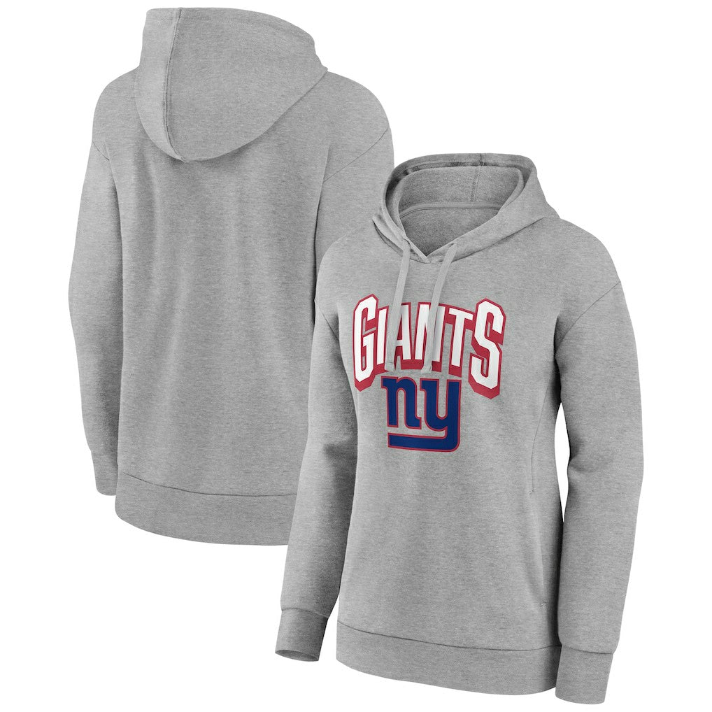 New York Giants Women's Coverage Pullover Hoodie - Gray Hoodies