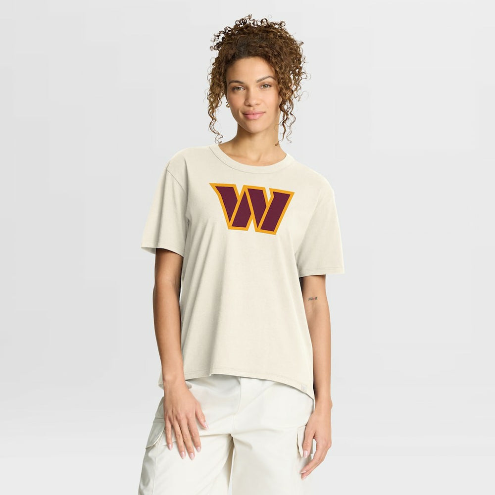 Washington Commanders Women's Dove Legacy T-Shirt - Cream T-shirts
