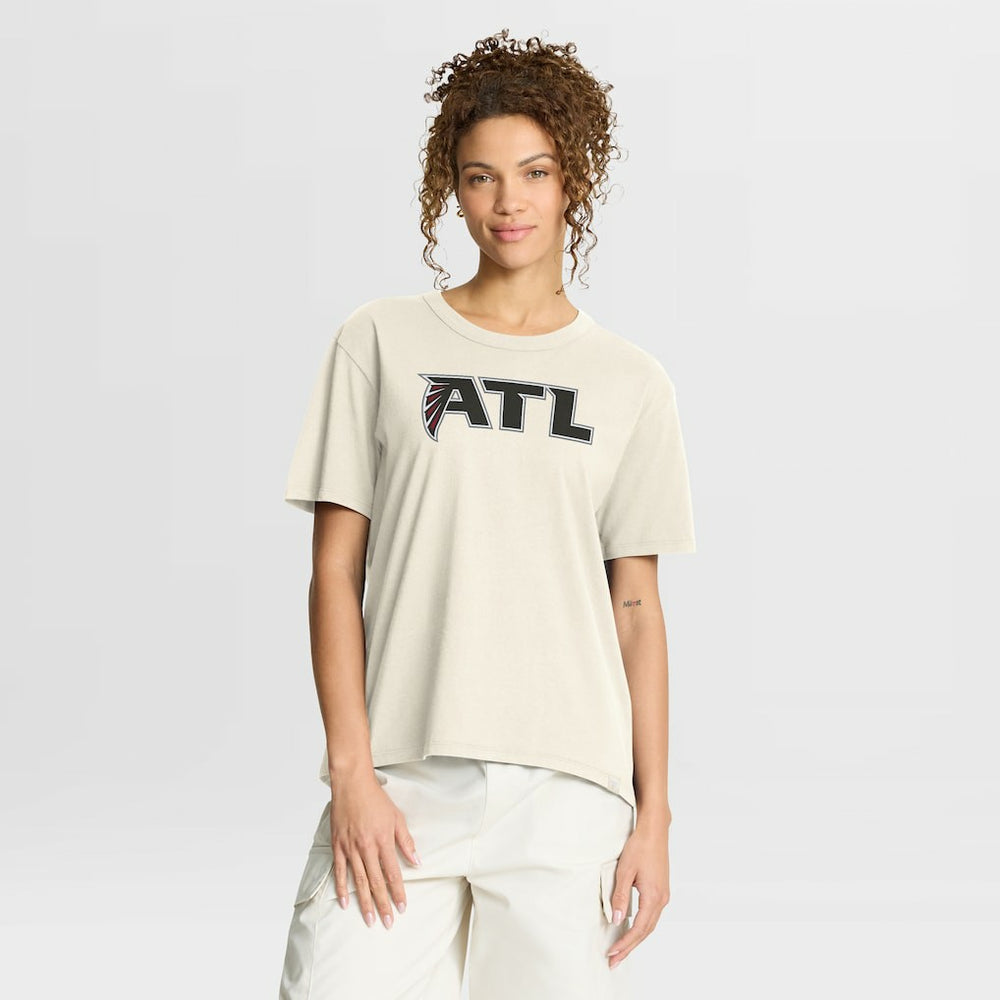 Atlanta Falcons Women's Dove Legacy T-Shirt - Cream T-shirts