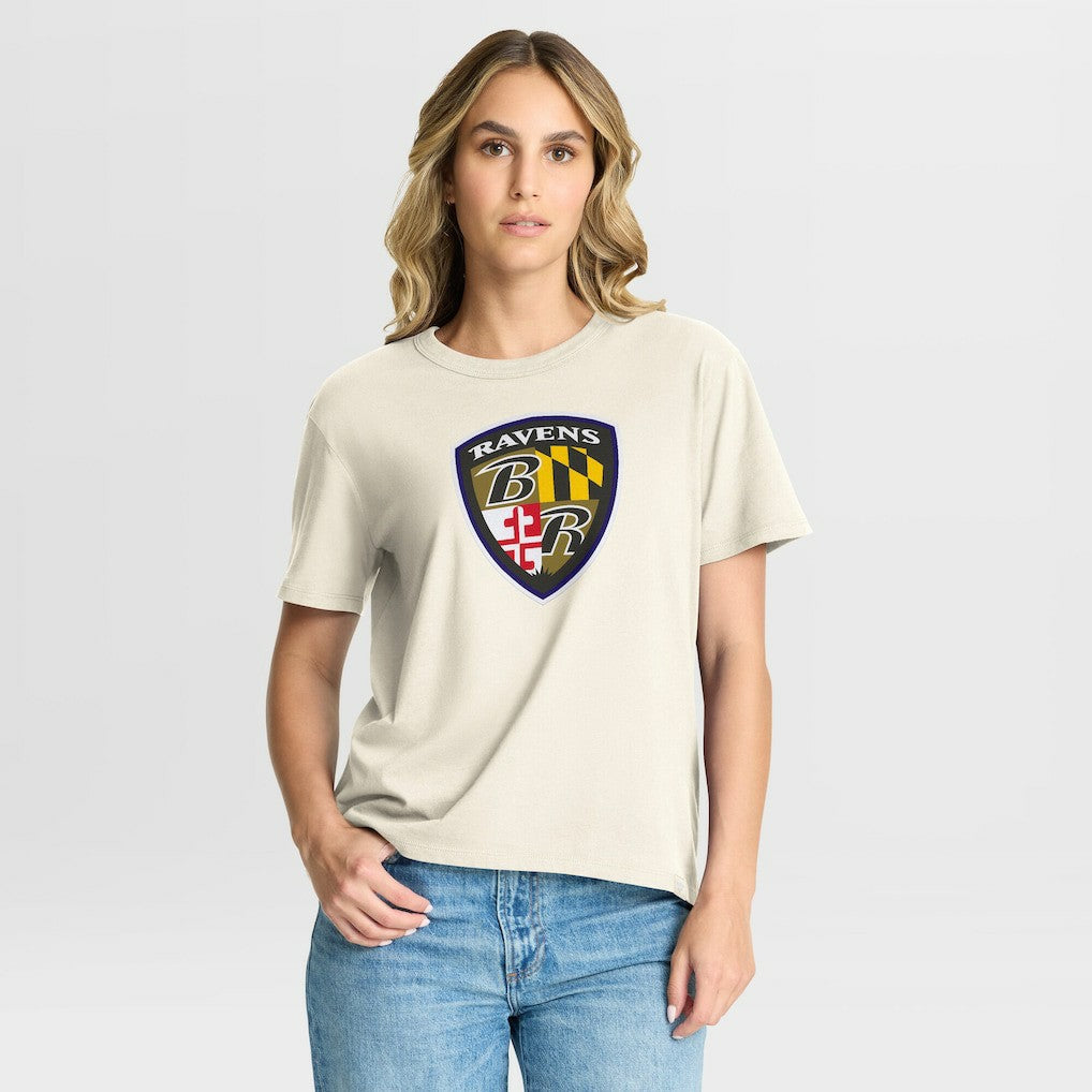 Baltimore Ravens Women's Dove Legacy T-Shirt - Cream T-shirts