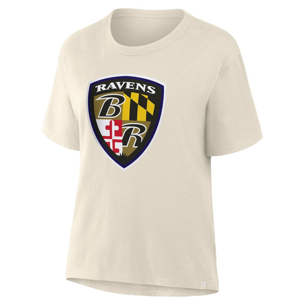 Baltimore Ravens Women's Dove Legacy T-Shirt - Cream T-shirts