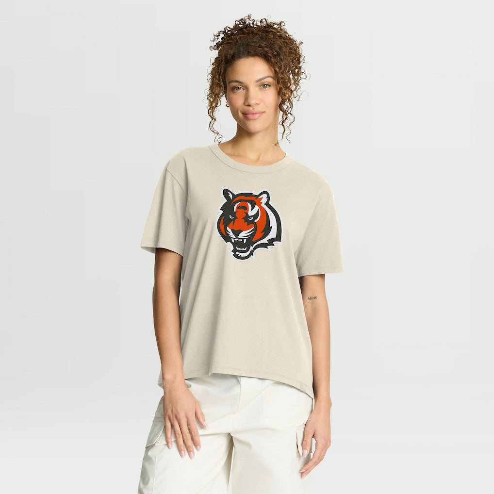 Cincinnati Bengals Women's Dove Legacy T-Shirt - Cream T-shirts
