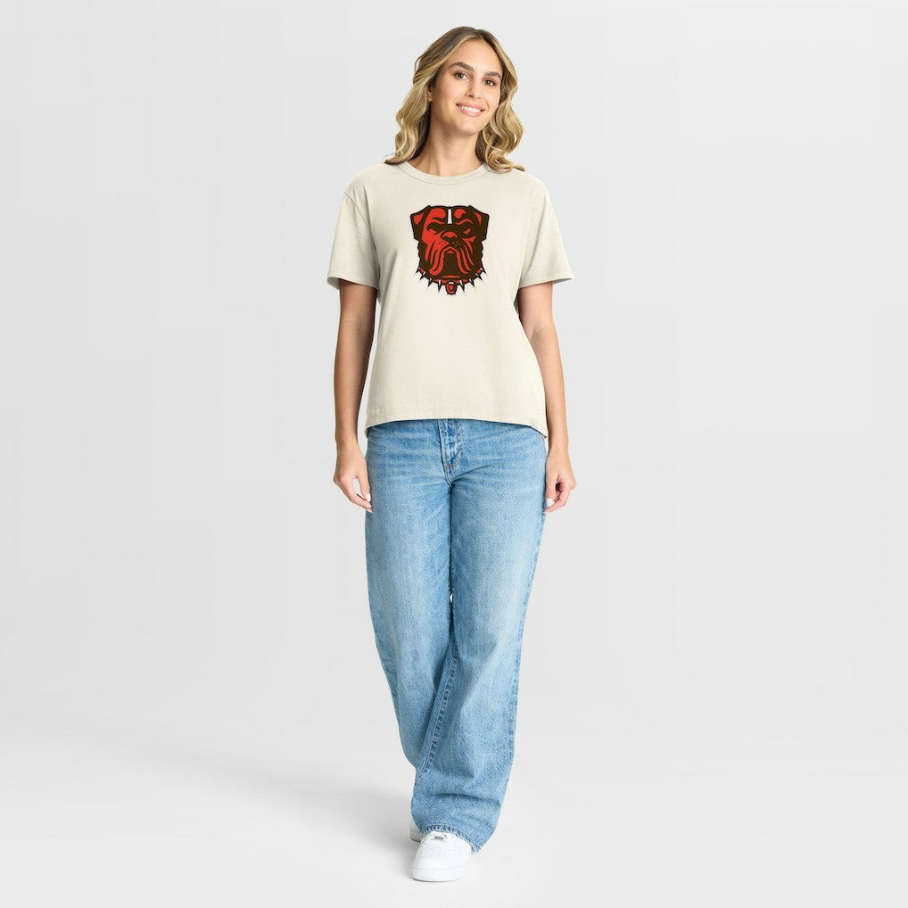 Cleveland Browns Women's Dove Legacy T-Shirt - Cream T-shirts