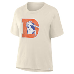 Denver Broncos Women's Dove Legacy T-Shirt - Cream T-shirts