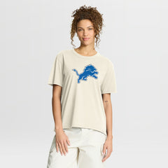 Detroit Lions Women's Dove Legacy T-Shirt - Cream T-shirts