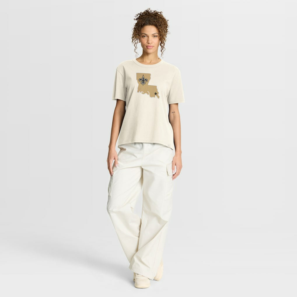 New Orleans Saints Women's Dove Legacy T-Shirt - Cream T-shirts