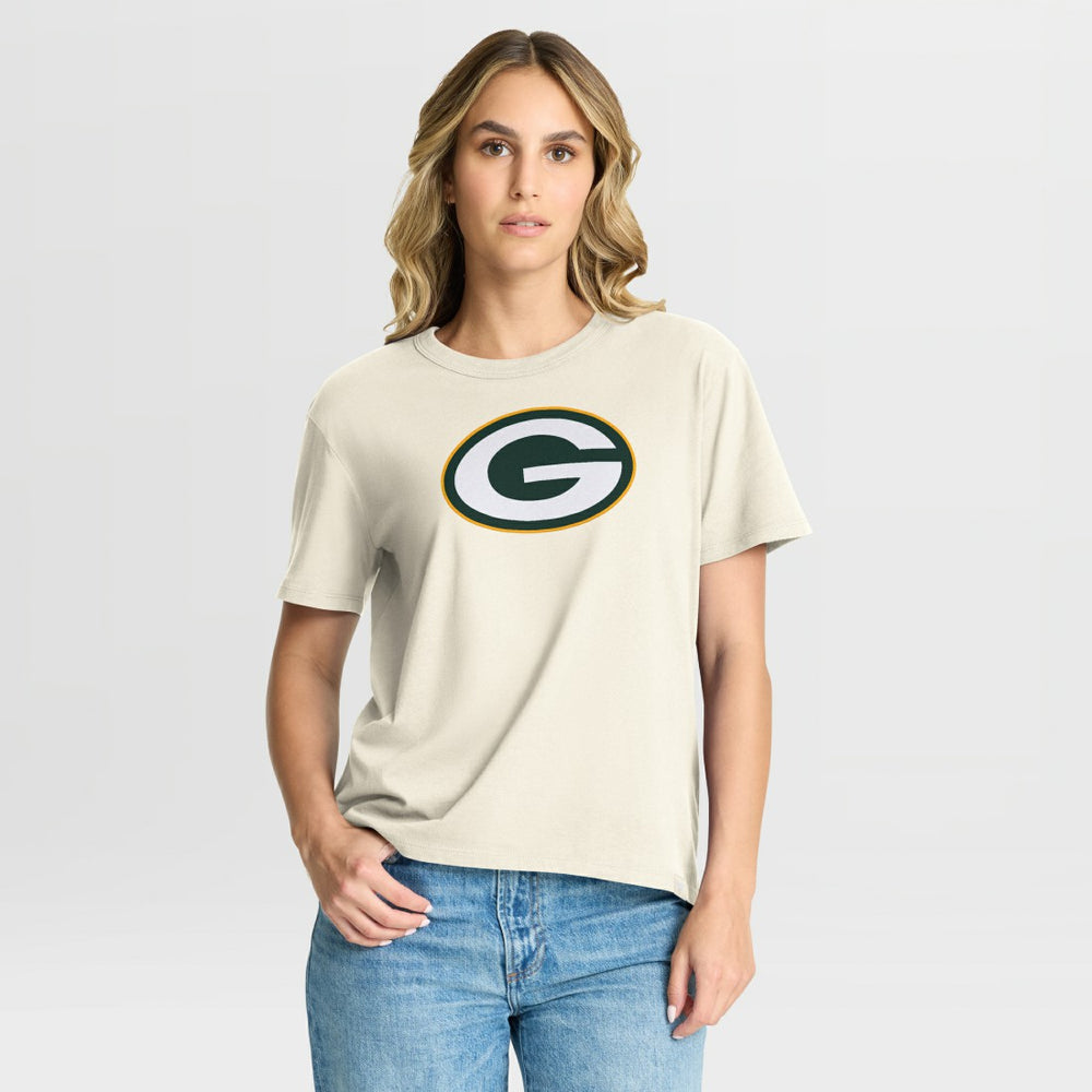 Green Bay Packers Women's Dove Legacy T-Shirt - Cream T-shirts