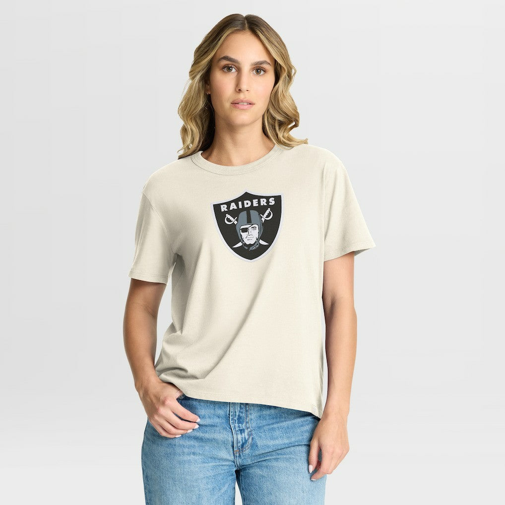 Las Vegas Raiders Women's Dove Legacy T-Shirt - Cream T-shirts