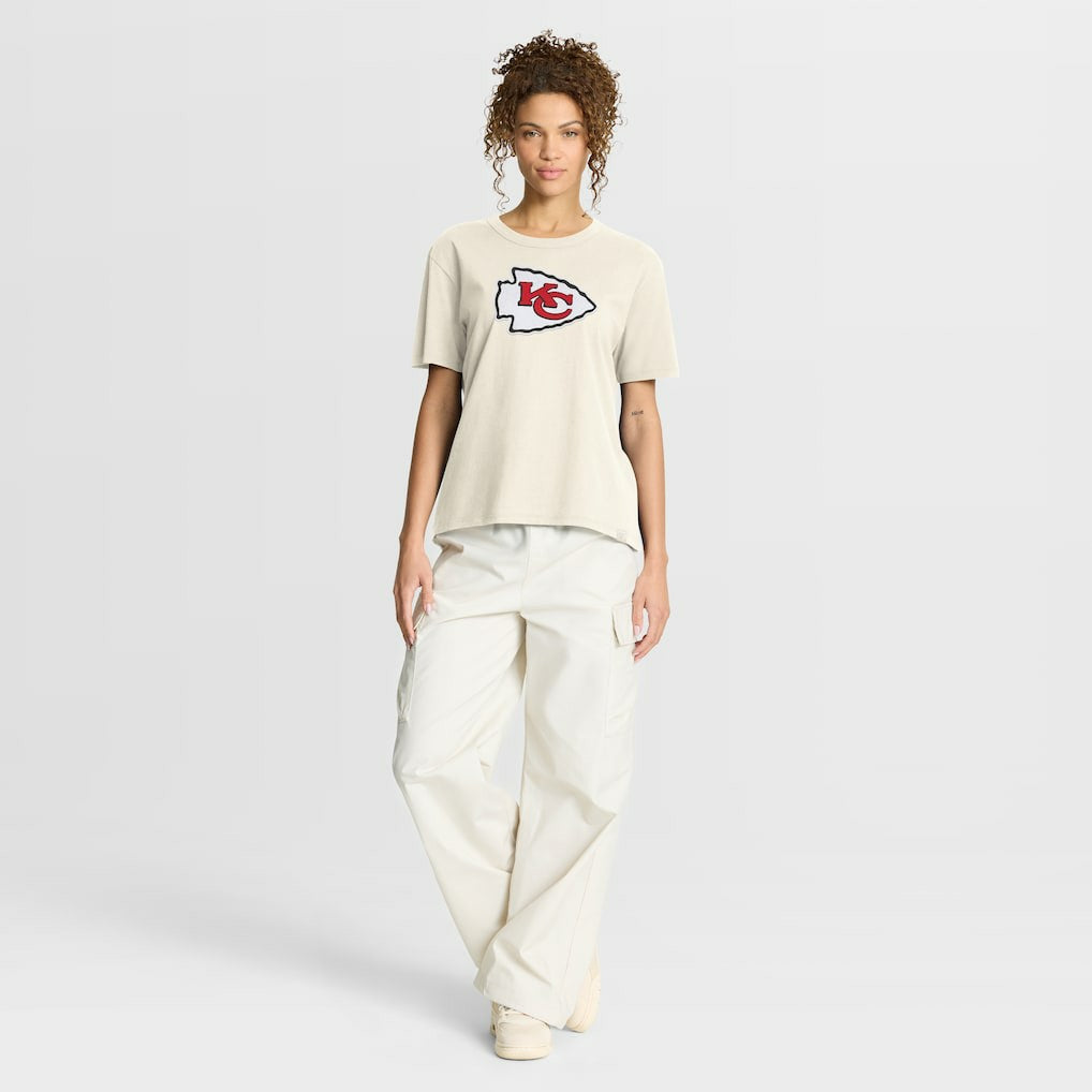 Kansas City Chiefs Women's Dove Legacy T-Shirt - Cream T-shirts