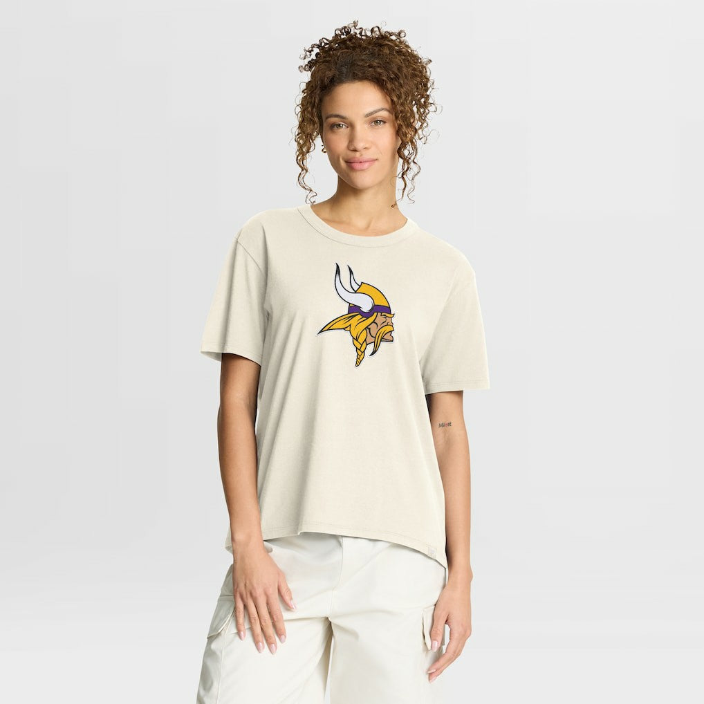 Minnesota Vikings Women's Dove Legacy T-Shirt - Cream T-shirts