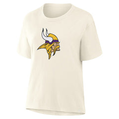 Minnesota Vikings Women's Dove Legacy T-Shirt - Cream T-shirts