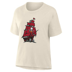 Tampa Bay Buccaneers Women's Dove Legacy T-Shirt - Cream T-shirts