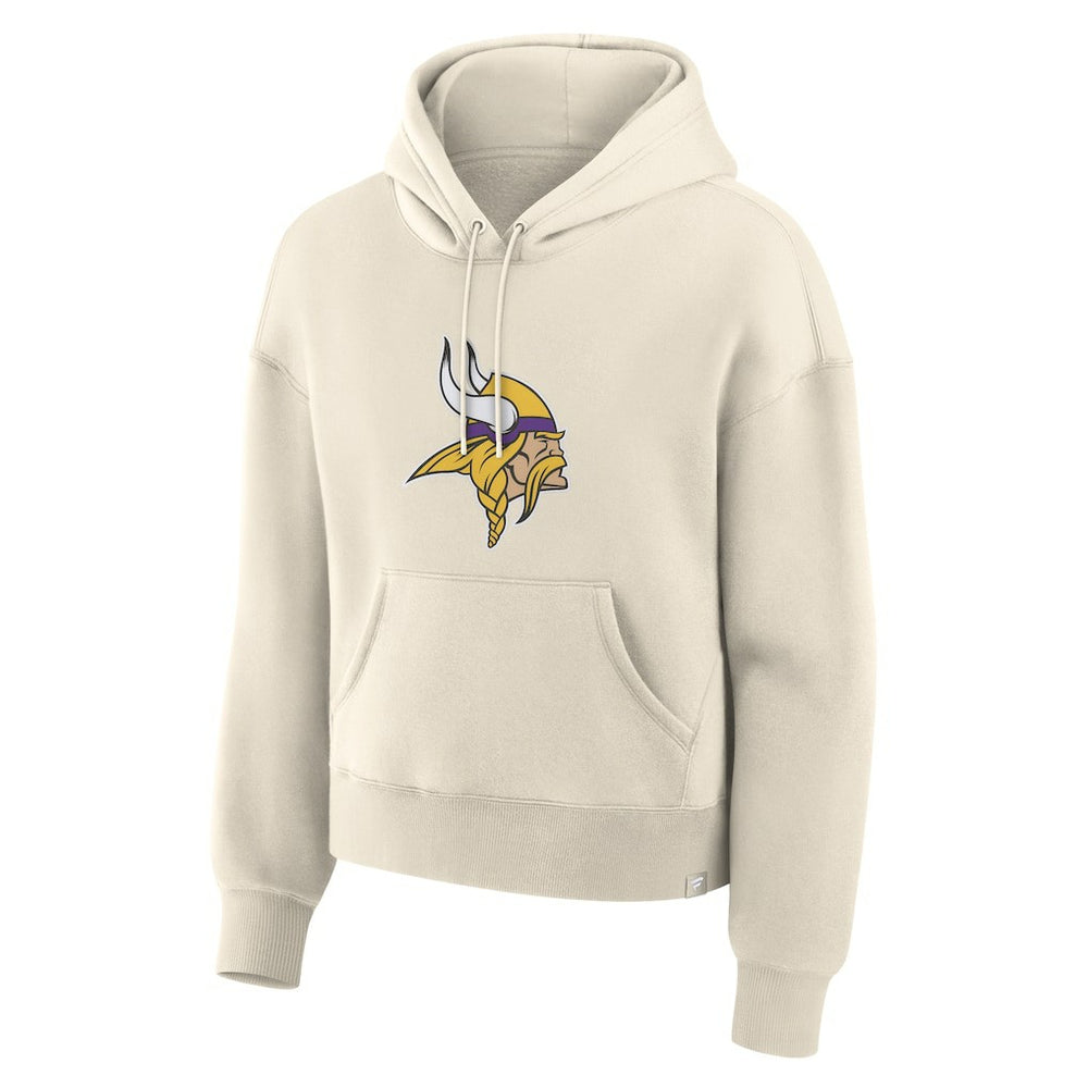 Minnesota Vikings Women's Dove Legacy Pullover Hoodie - Cream Hoodies