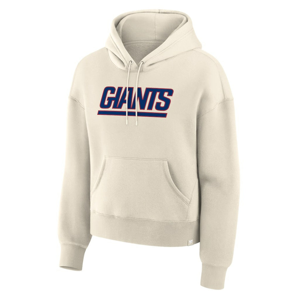 New York Giants Women's Dove Legacy Pullover Hoodie - Cream Hoodies
