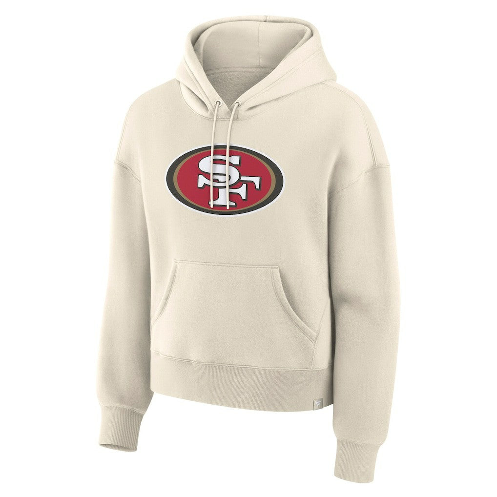 San Francisco 49ers Women's Dove Legacy Pullover Hoodie - Cream Hoodies