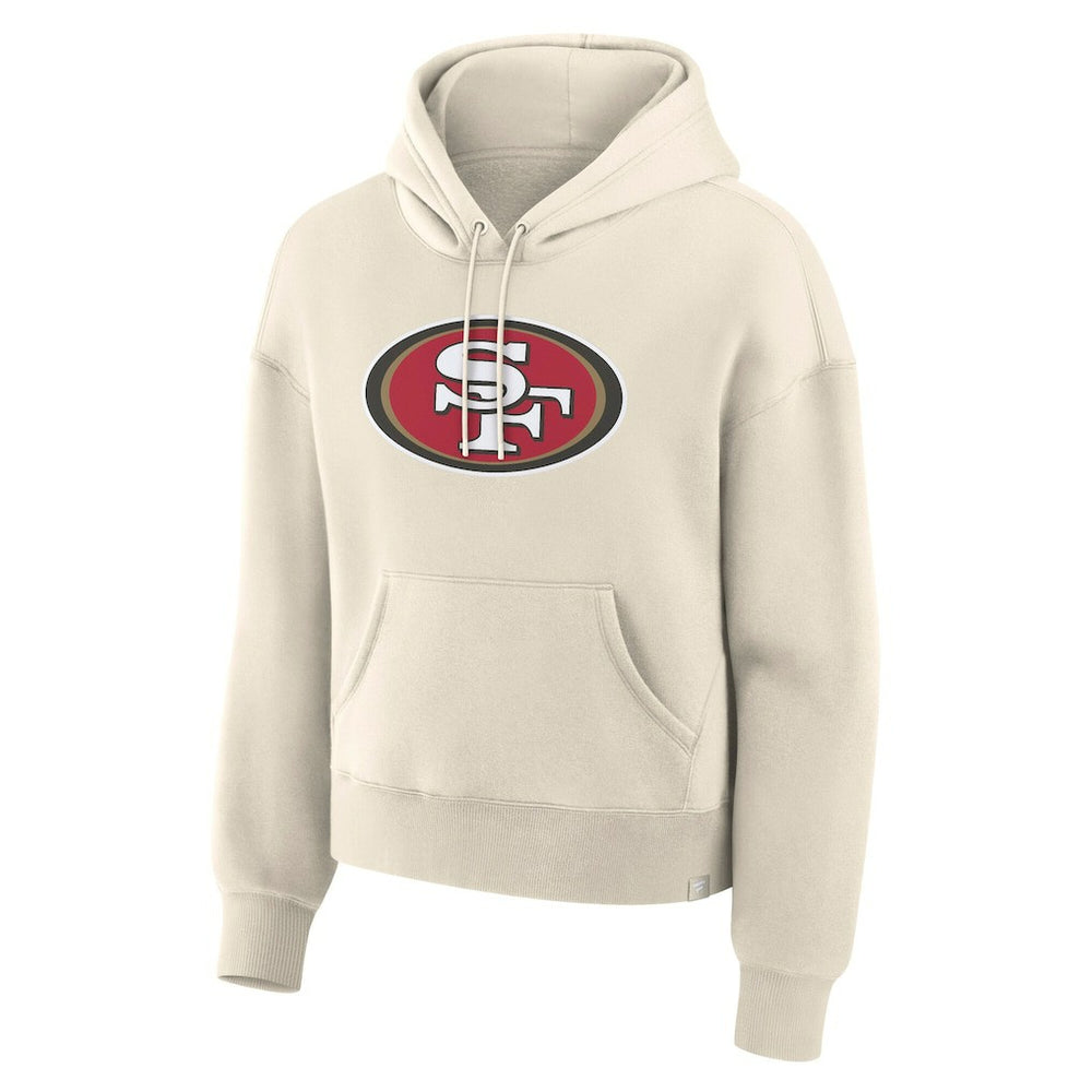 San Francisco 49ers Women's Dove Legacy Pullover Hoodie - Cream Hoodies