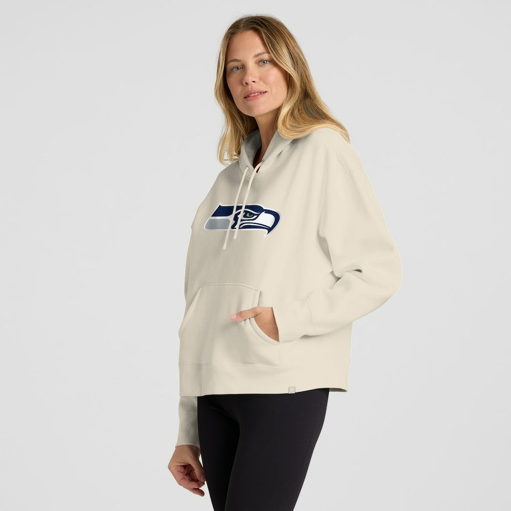 Seattle Seahawks Women's Dove Legacy Pullover Hoodie - Cream Hoodies