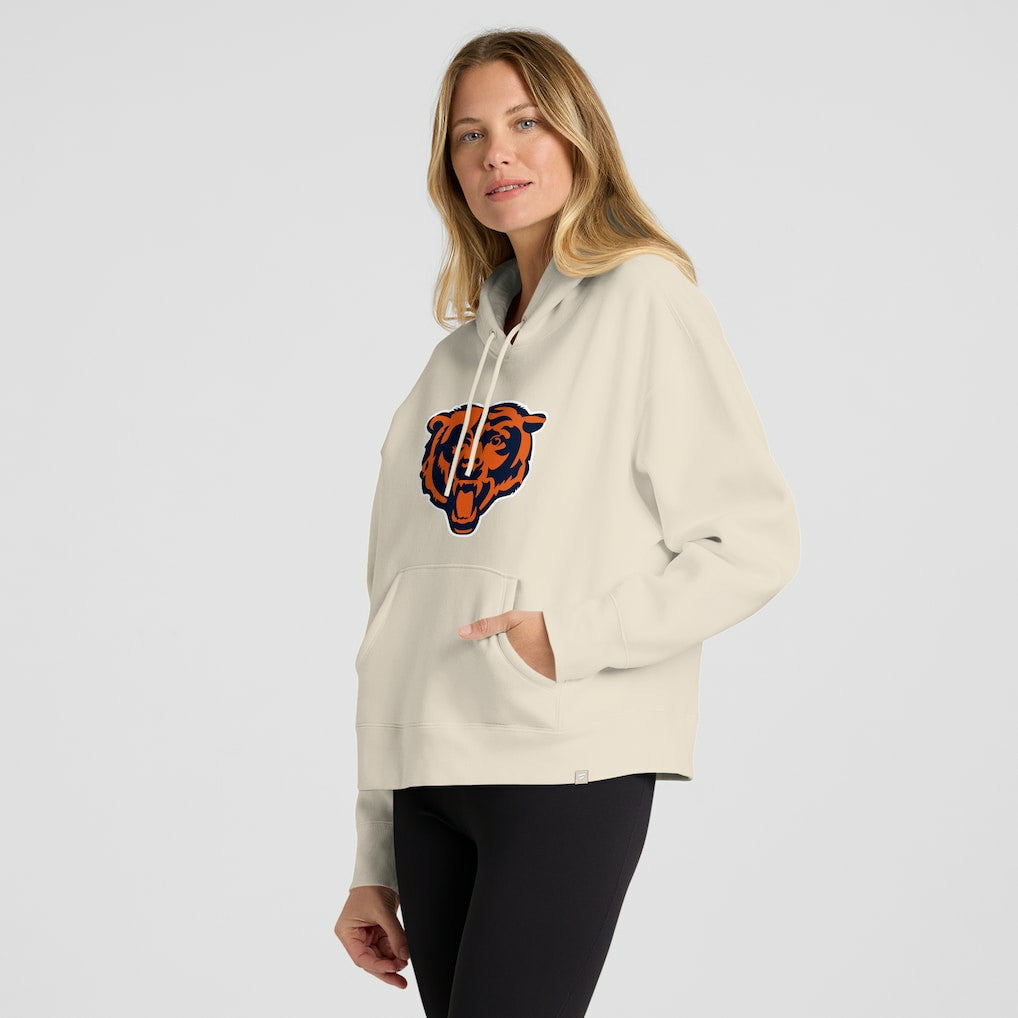 Chicago Bears Women's Dove Legacy Pullover Hoodie - Cream Hoodies