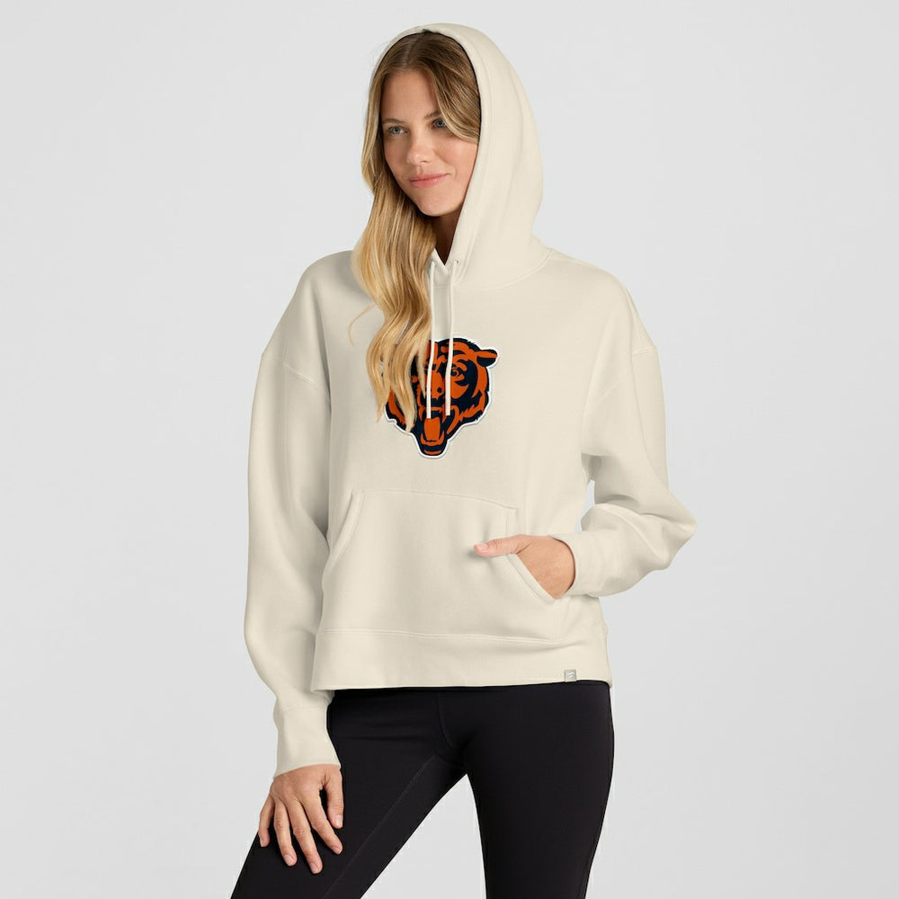 Chicago Bears Women's Dove Legacy Pullover Hoodie - Cream Hoodies
