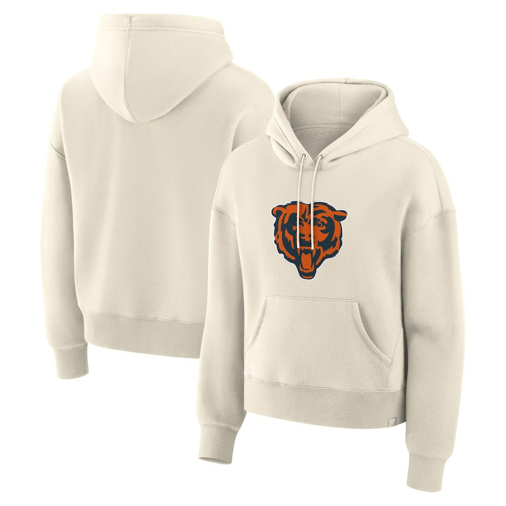 Chicago Bears Women's Dove Legacy Pullover Hoodie - Cream Hoodies