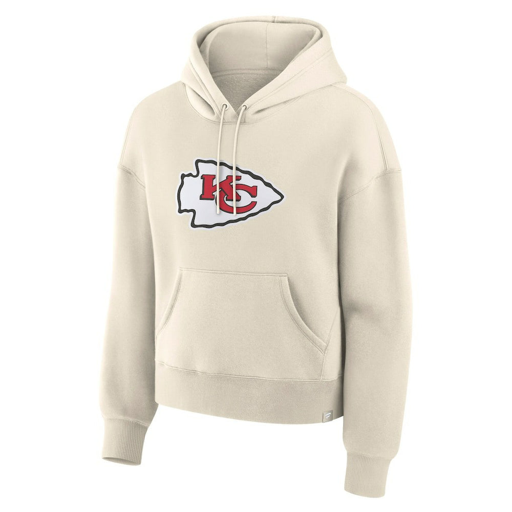 Kansas City Chiefs Women's Dove Legacy Pullover Hoodie - Cream Hoodies