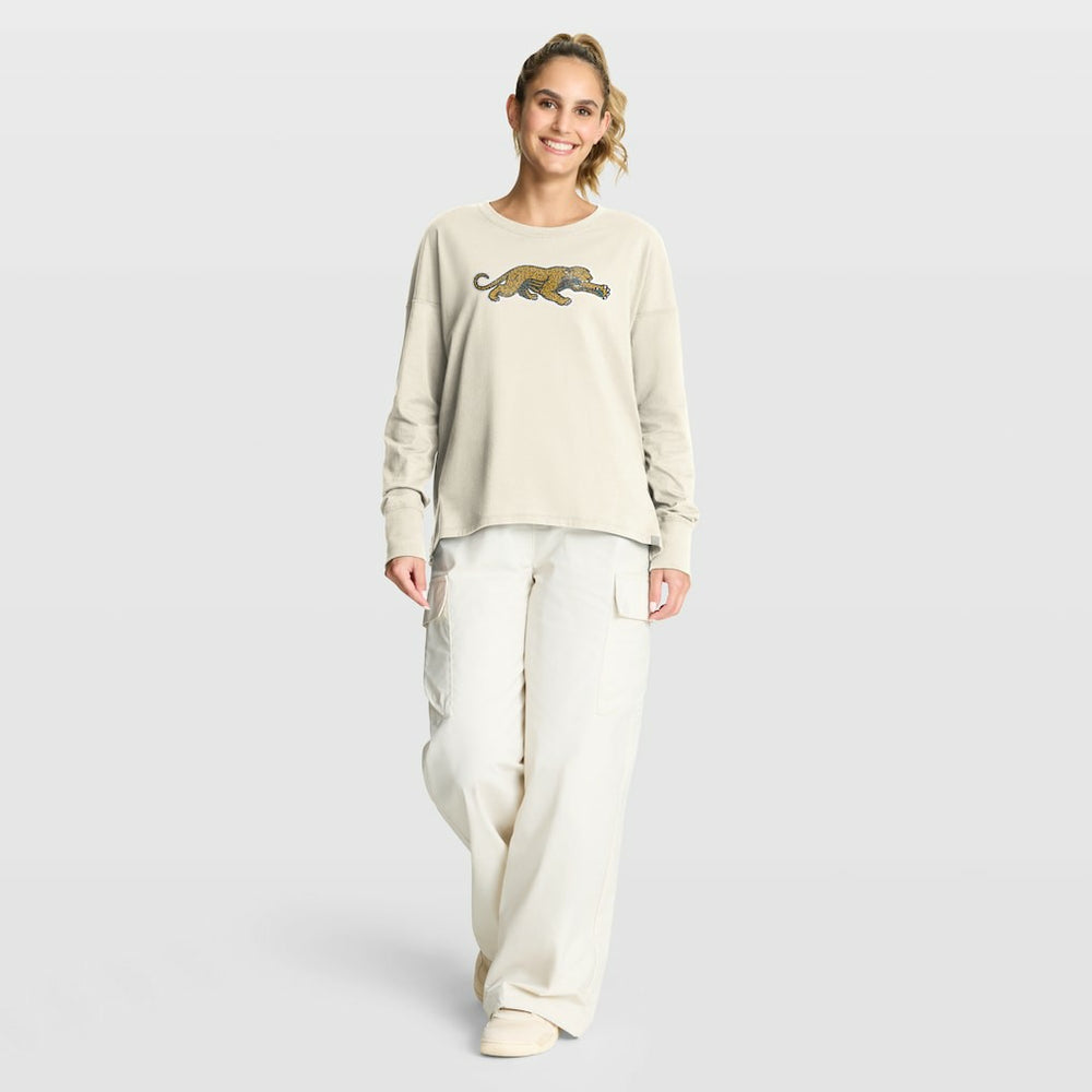 Jacksonville Jaguars Women's Dove Legacy Long Sleeve T-Shirt - Cream T-shirts