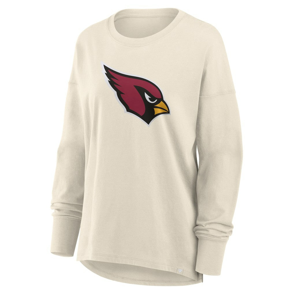 Arizona Cardinals Women's Dove Legacy Long Sleeve T-Shirt - Cream T-shirts