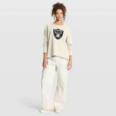Las Vegas Raiders Women's Dove Legacy Long Sleeve T-Shirt - Cream T-shirts