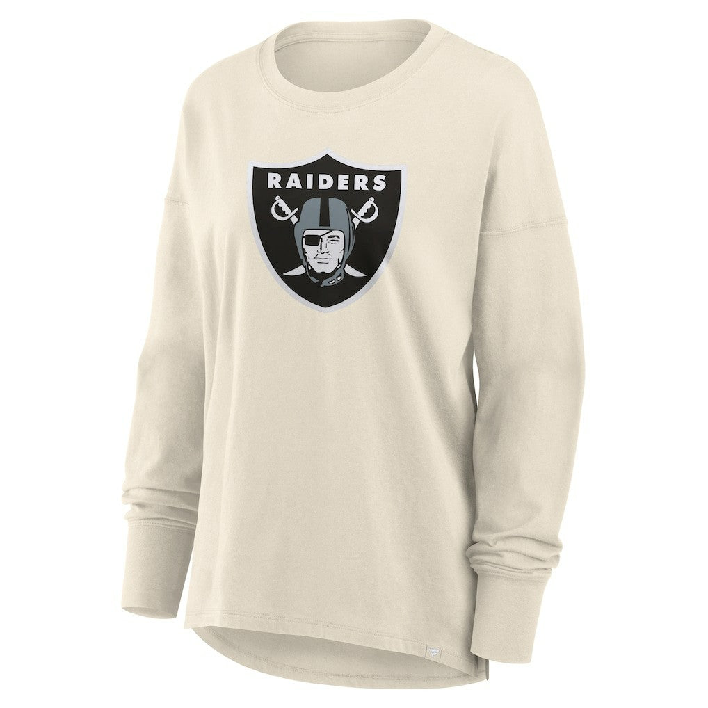 Las Vegas Raiders Women's Dove Legacy Long Sleeve T-Shirt - Cream T-shirts