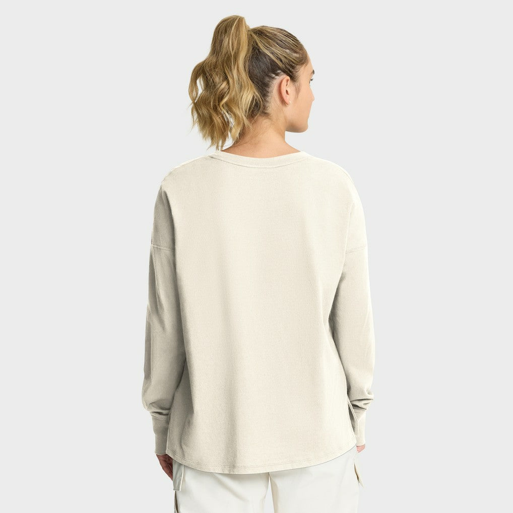 Los Angeles Chargers Women's Dove Legacy Long Sleeve T-Shirt - Cream T-shirts
