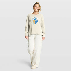 Los Angeles Chargers Women's Dove Legacy Long Sleeve T-Shirt - Cream T-shirts