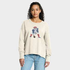 New England Patriots Women's Dove Legacy Long Sleeve T-Shirt - Cream T-shirts