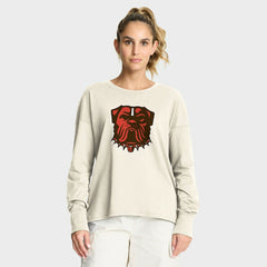 Cleveland Browns Women's Dove Legacy Long Sleeve T-Shirt - Cream T-shirts