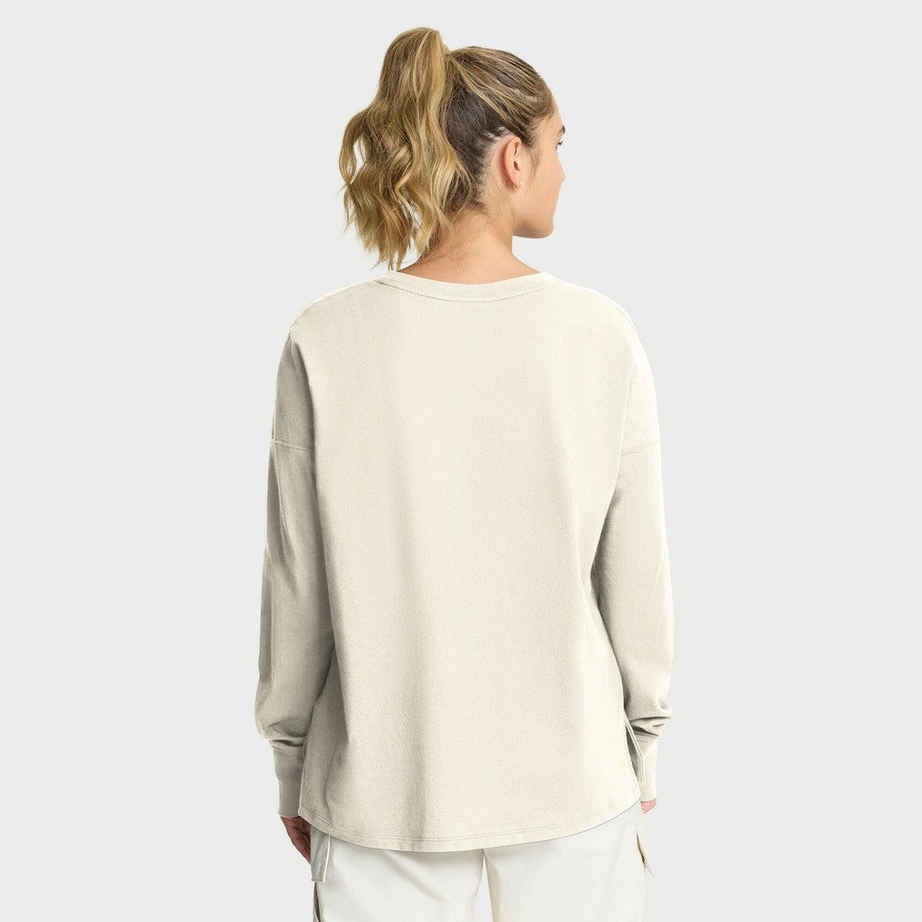 Cleveland Browns Women's Dove Legacy Long Sleeve T-Shirt - Cream T-shirts