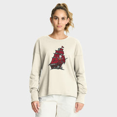 Tampa Bay Buccaneers Women's Dove Legacy Long Sleeve T-Shirt - Cream T-shirts