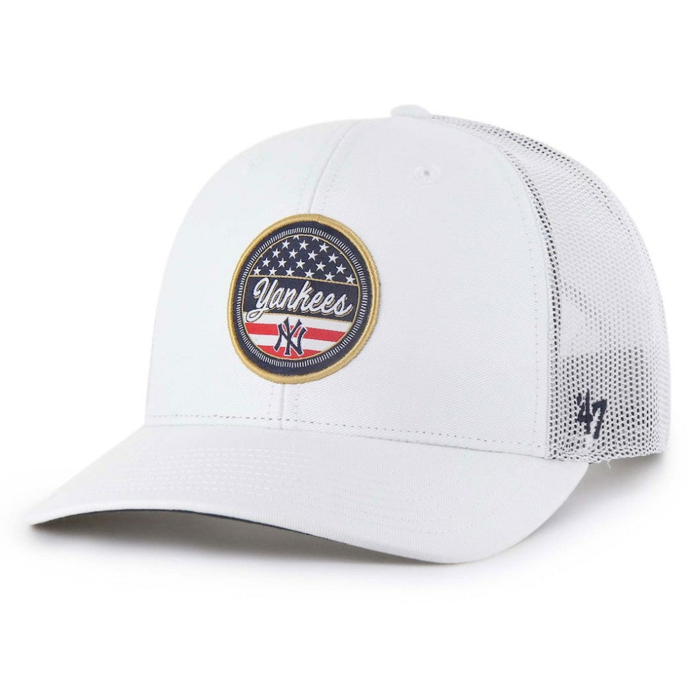 New York Yankees '47 Homage Adjustable Trucker Hat - White Hats