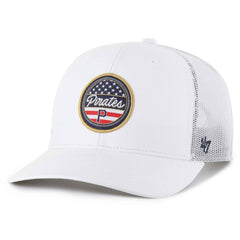 Pittsburgh Pirates '47 Homage Adjustable Trucker Hat - White Hats
