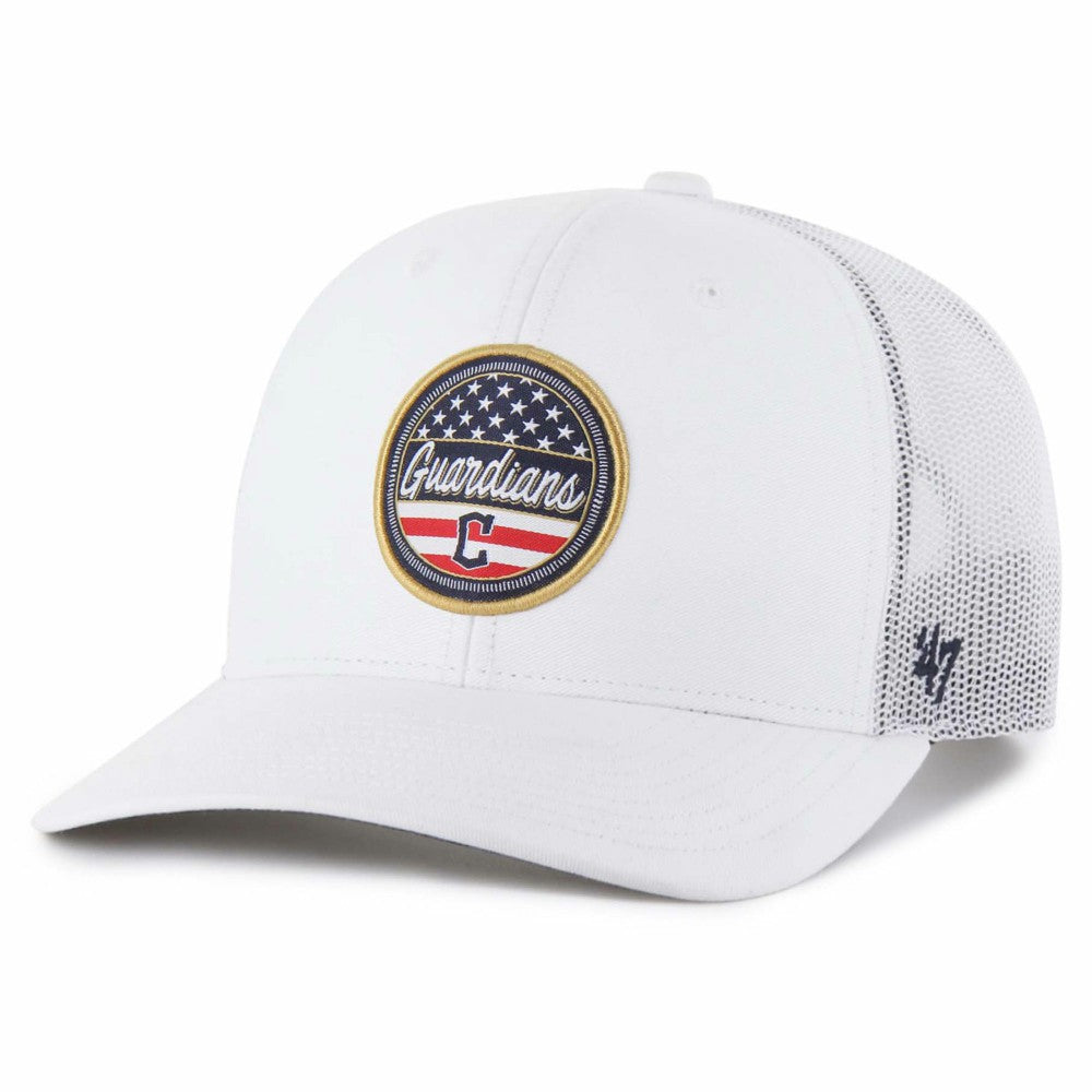 Cleveland Guardians '47 Homage Adjustable Trucker Hat - White Hats