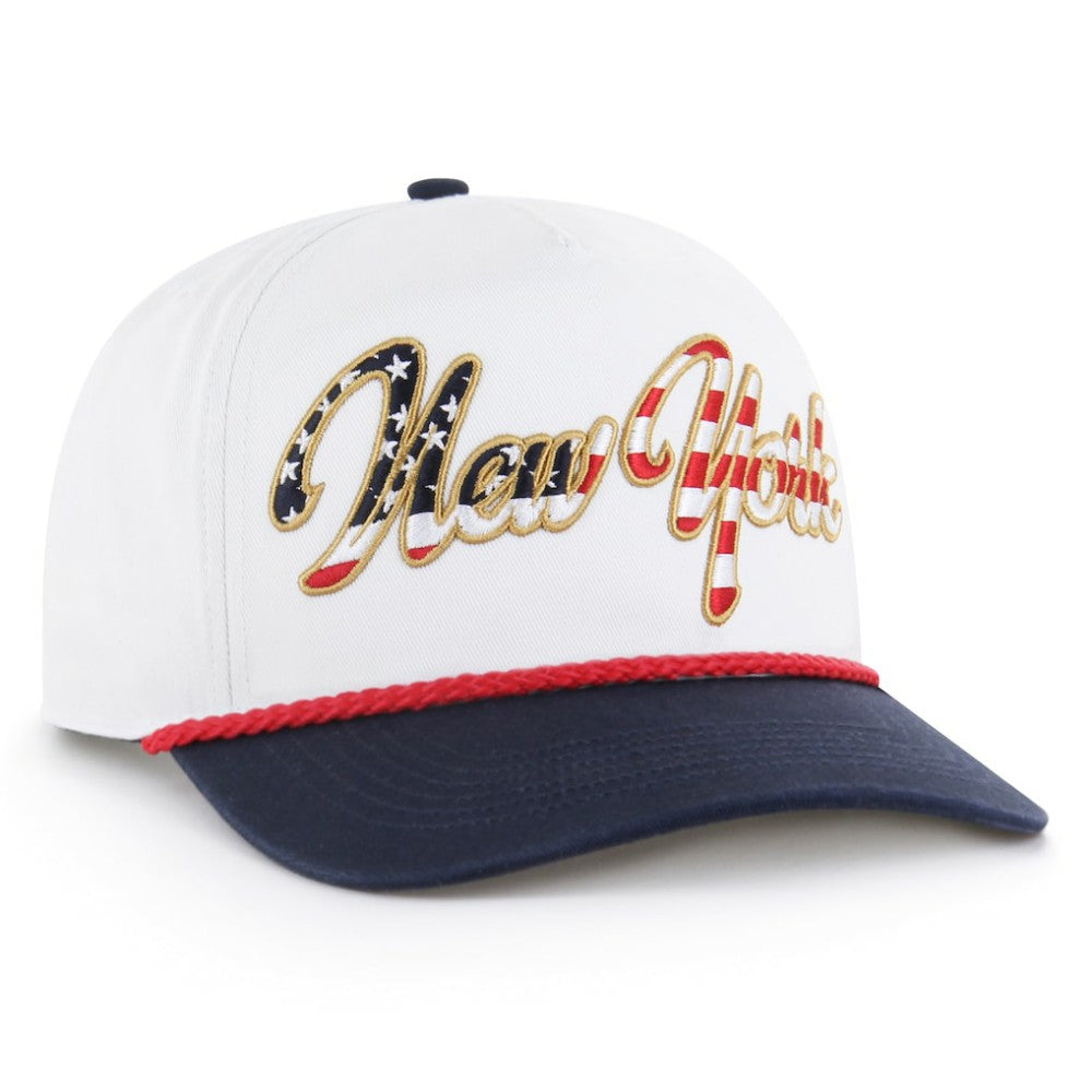New York Yankees '47 Patriotic Overhand Hitch Adjustable Hat - White Hats