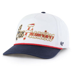 San Francisco Giants '47 Patriotic Overhand Hitch Adjustable Hat - White Hats