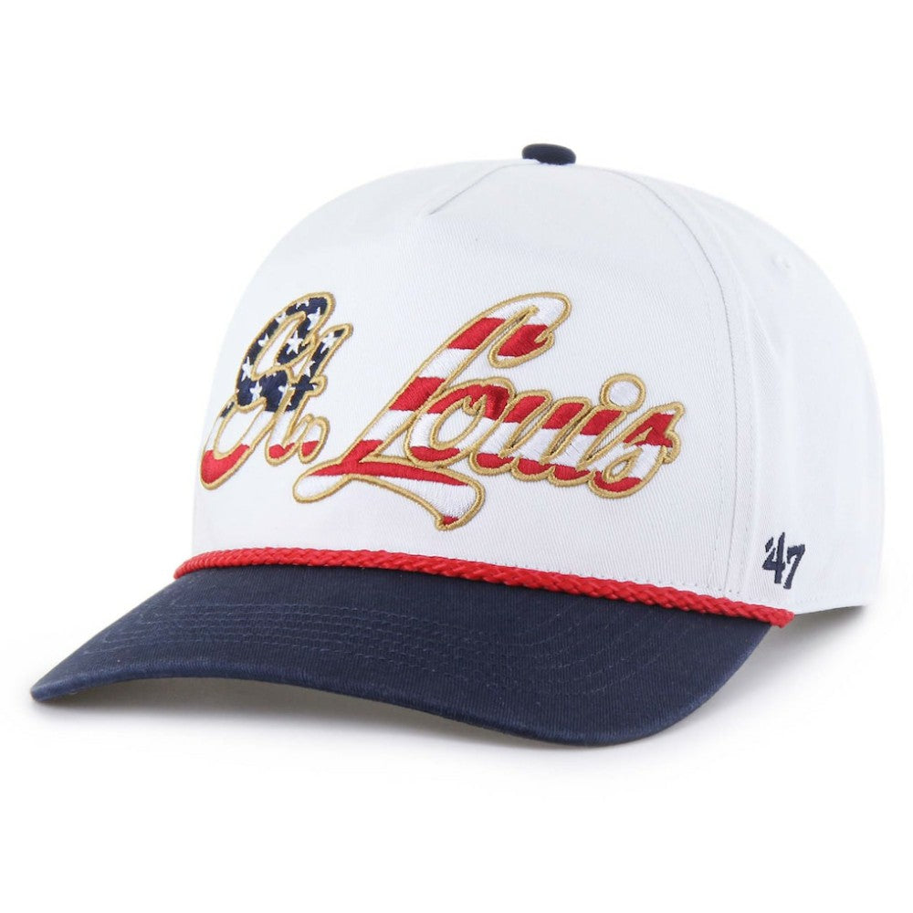 St. Louis Cardinals '47 Patriotic Overhand Hitch Adjustable Hat - White Hats