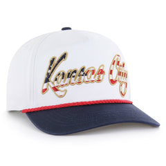Kansas City Royals '47 Patriotic Overhand Hitch Adjustable Hat - White Hats