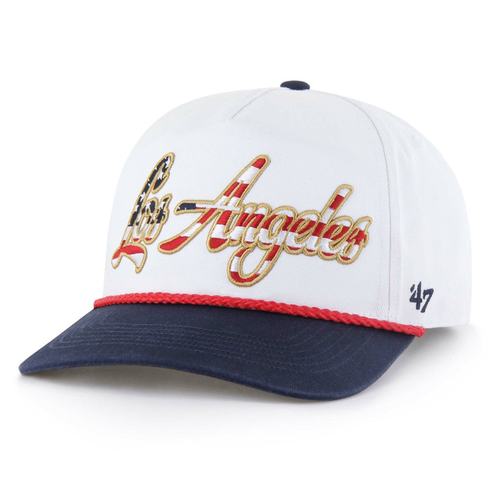 Los Angeles Dodgers '47 Patriotic Overhand Hitch Adjustable Hat - White Hats