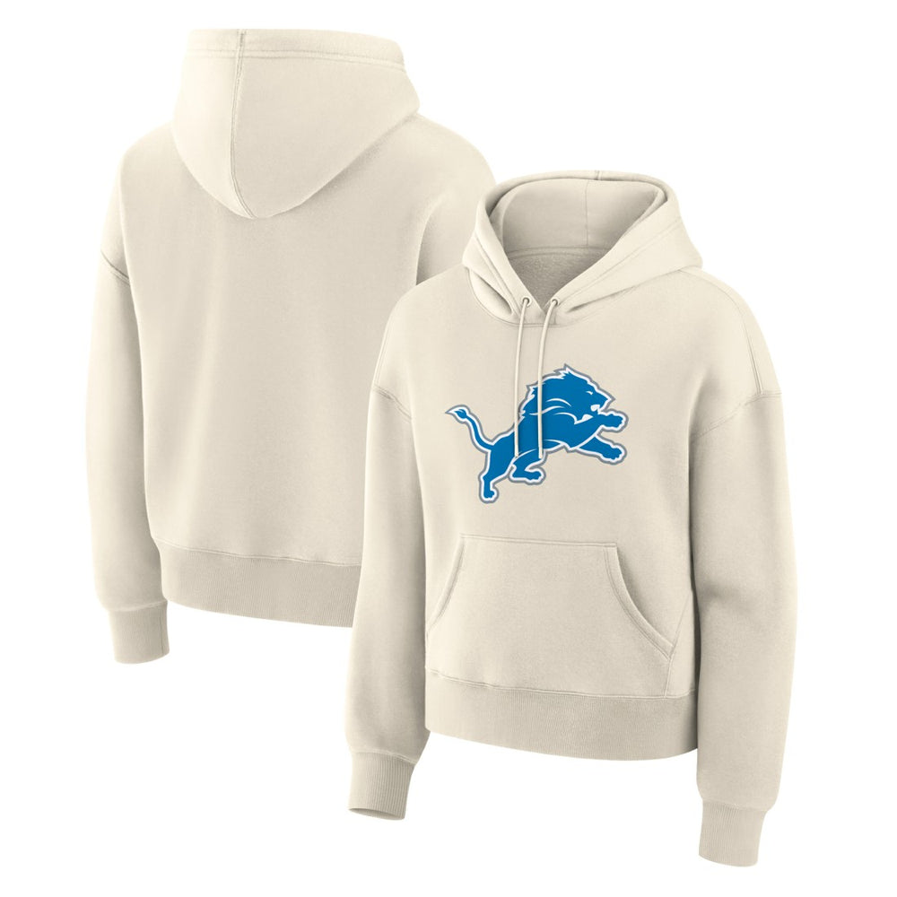 Detroit Lions Women's Dove Legacy Pullover Hoodie - Cream Hoodies