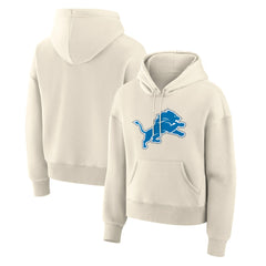 Detroit Lions Women's Dove Legacy Pullover Hoodie - Cream Hoodies